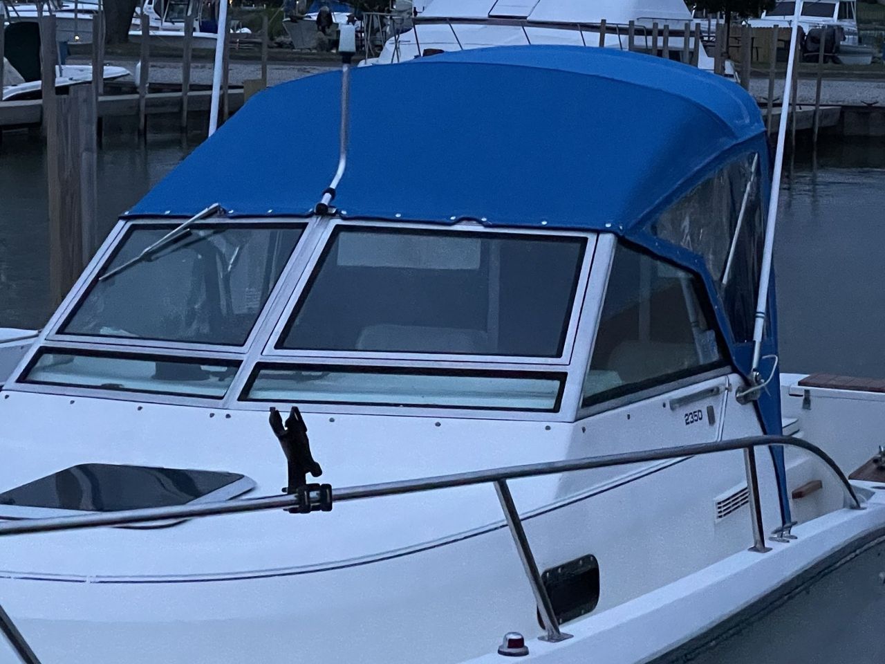 View Blue cockpit enclosure