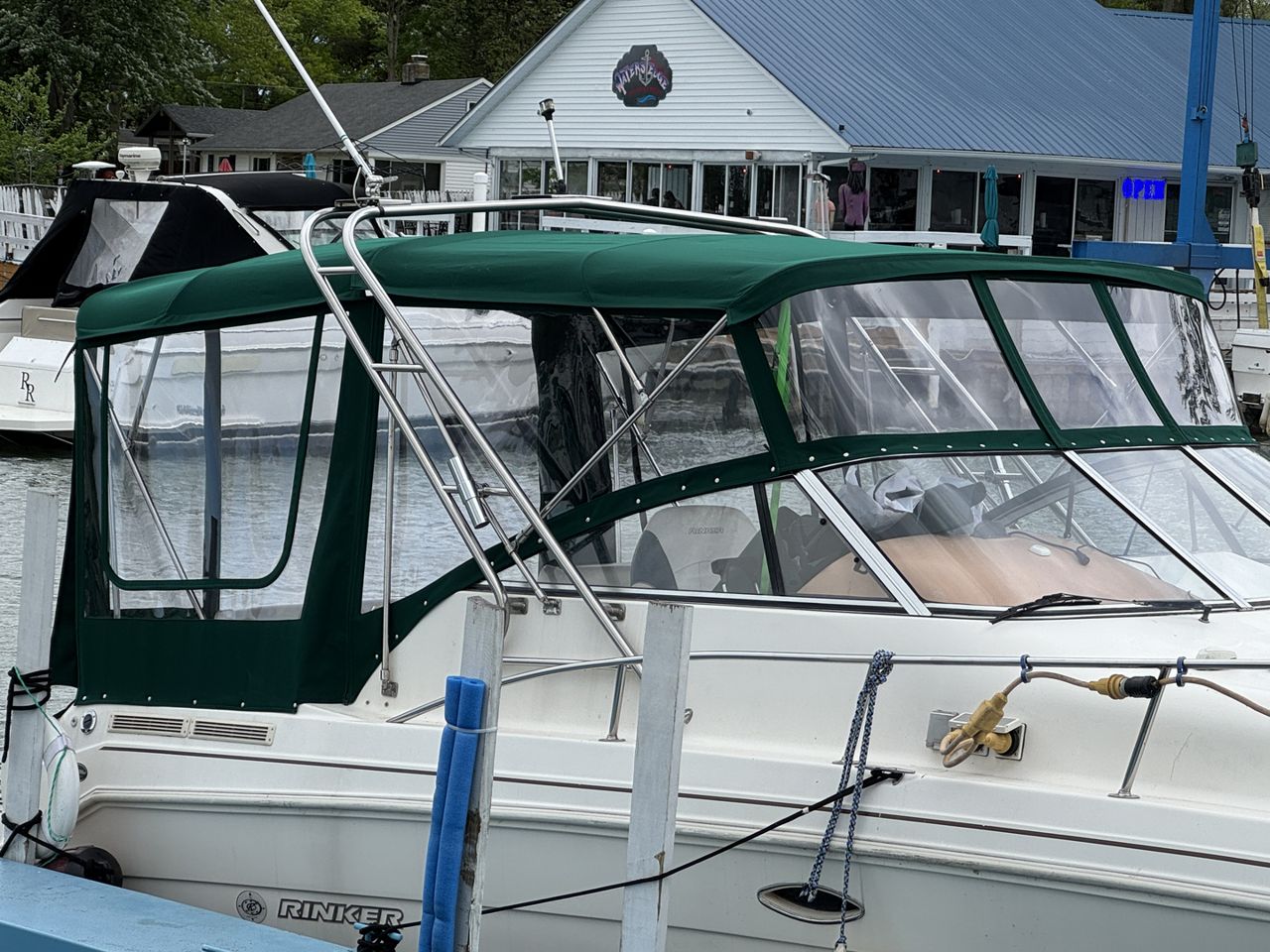 Custom marine canvas enclosure crafted by MR Canvas and Upholstery